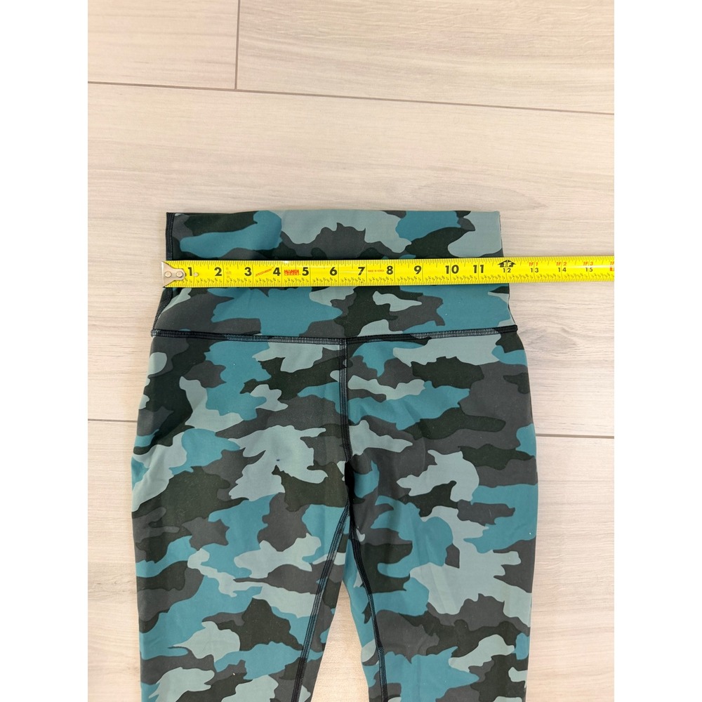 Lululemon Set Camo Sports Bra Leggings Blue Green Activewear Sporty Yoga Gym - Picture 8 of 11
